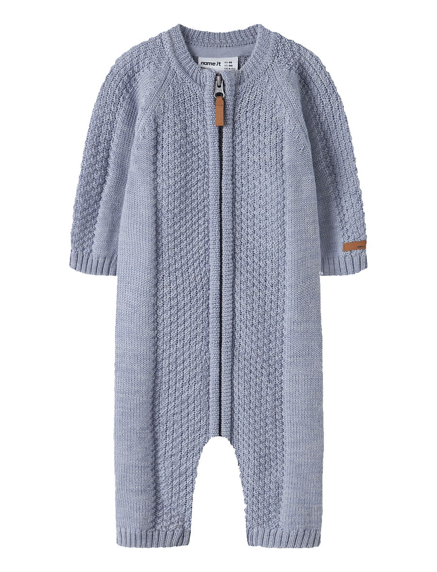 name it - NBMWRILLA WOOL LS KNIT SUIT - funkionsunterwäsche - baby - eventide - 0