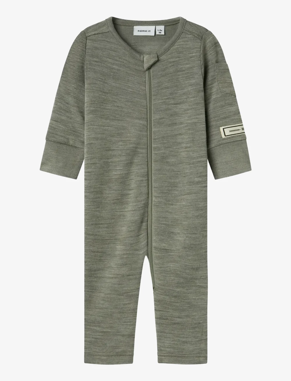 name it - NBMWYLA WO/VI LS SUIT - funkionsunterwäsche - baby - dried sage - 0
