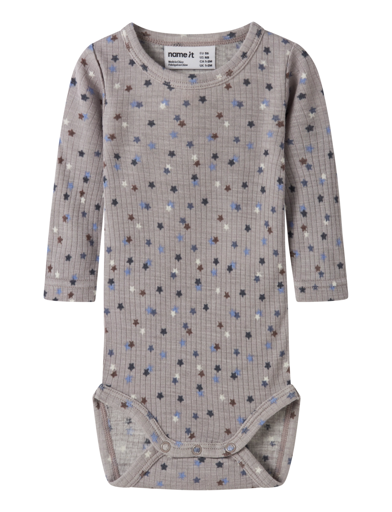 name it NBMWOMI WO/MO LS BODY - Bodies - SATELLITE / grey