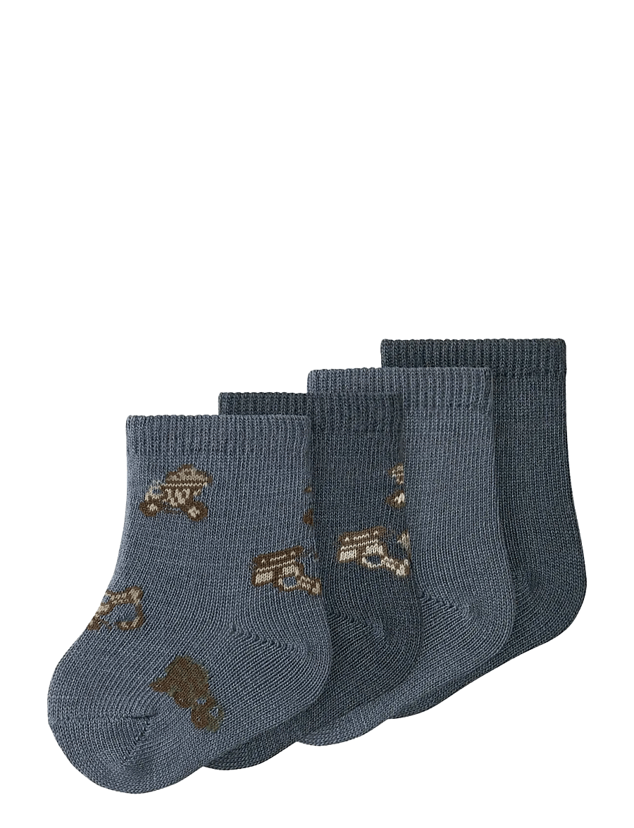 name it - NBMWAK WO/BL 4P SOCK - folkstone gray - 1