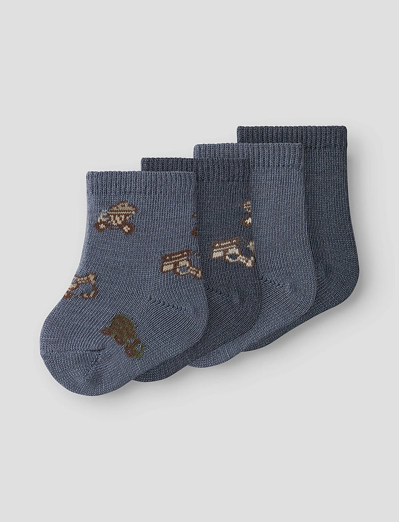 name it - NBMWAK WO/BL 4P SOCK - folkstone gray - 0