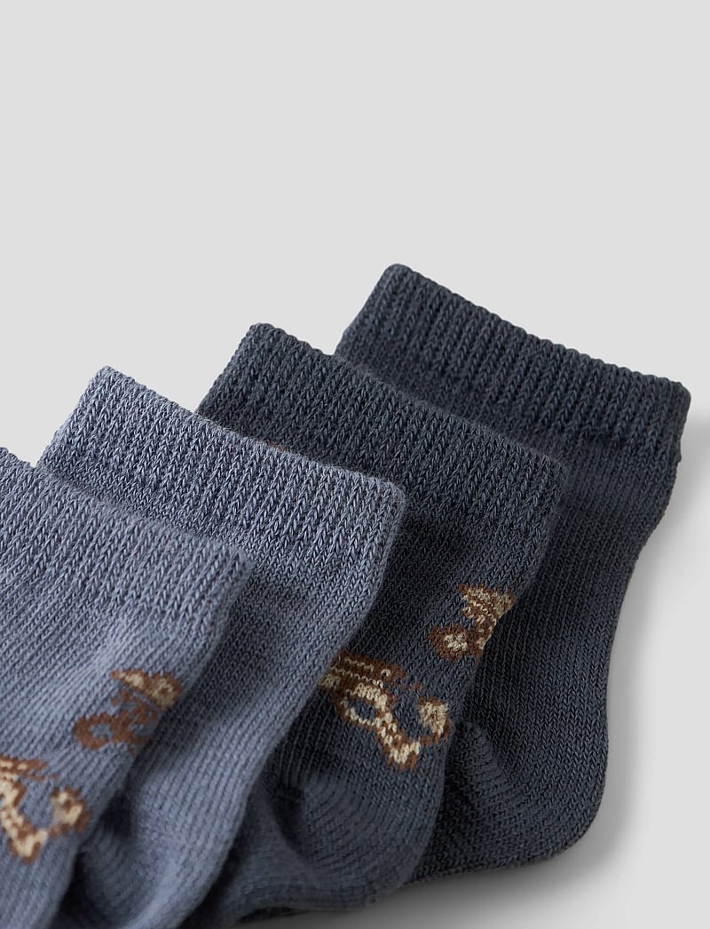 name it - NBMWAK WO/BL 4P SOCK - folkstone gray - 5