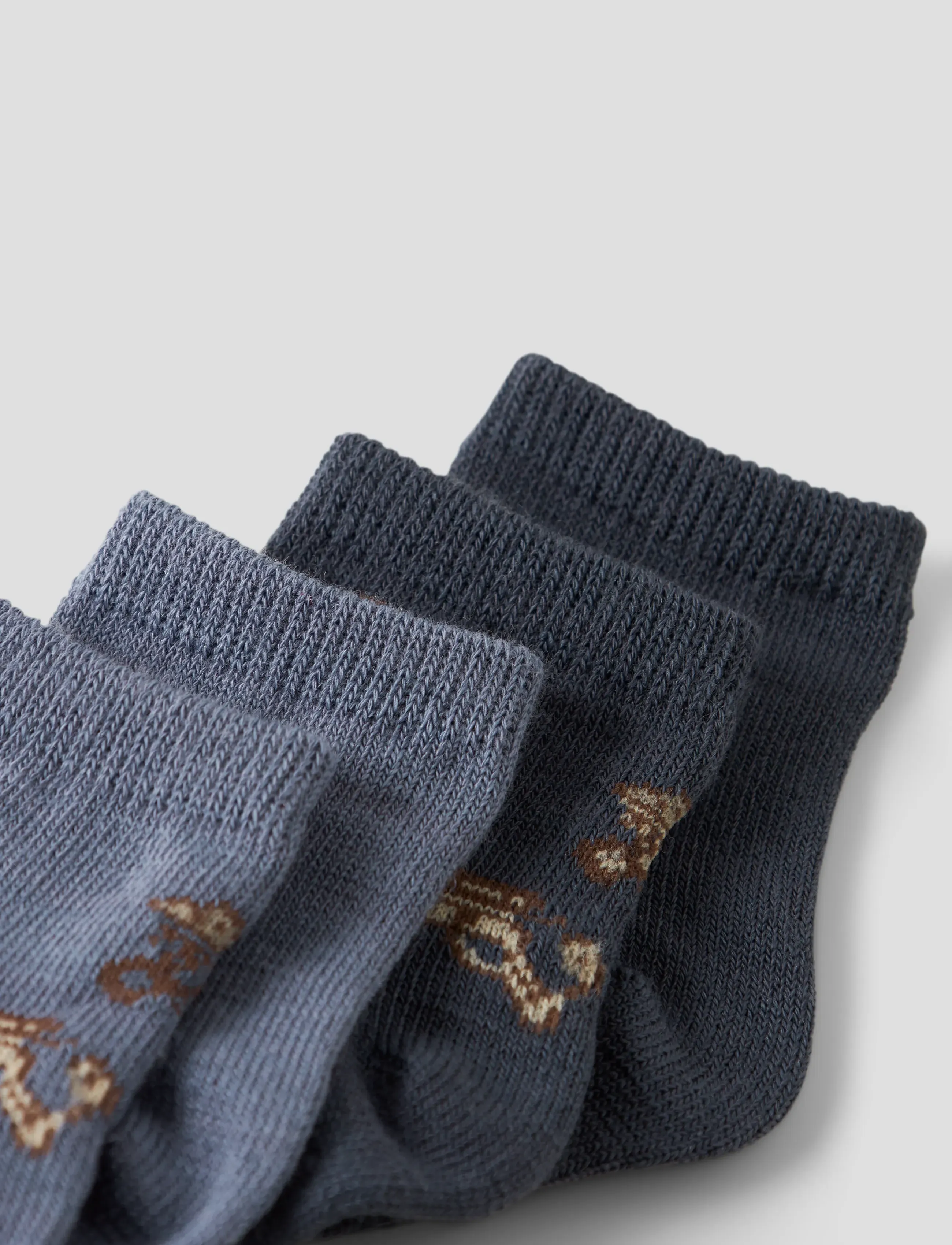 name it - NBMWAK WO/BL 4P SOCK - folkstone gray - 5