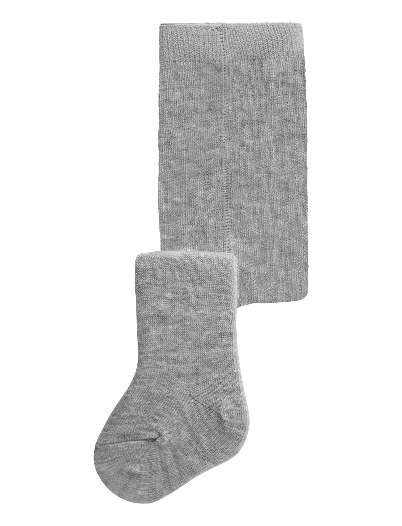 name it NBMWAK WO/BL PANTYHOSE SOLID - Wolle - GREY MELANGE / grey