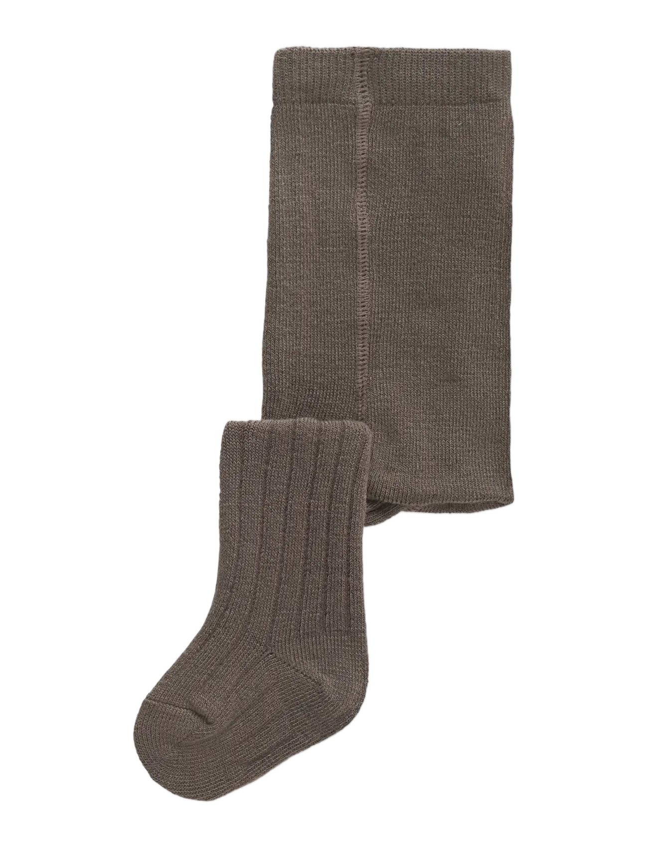 name it - NBMWAKMA WO/BL RIB PANTYHOSE - strumpfhosen - morel - 2