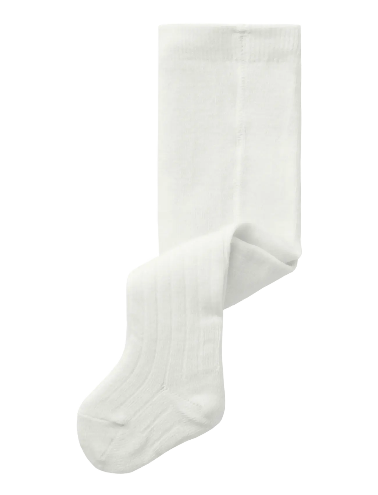 name it NBMWAKMA WO/BL RIB PANTYHOSE - Wolle - SNOW WHITE / white