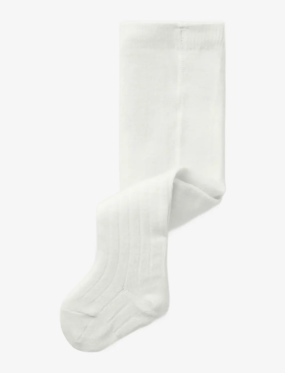 name it - NBMWAKMA WO/BL RIB PANTYHOSE - collants - snow white - 2