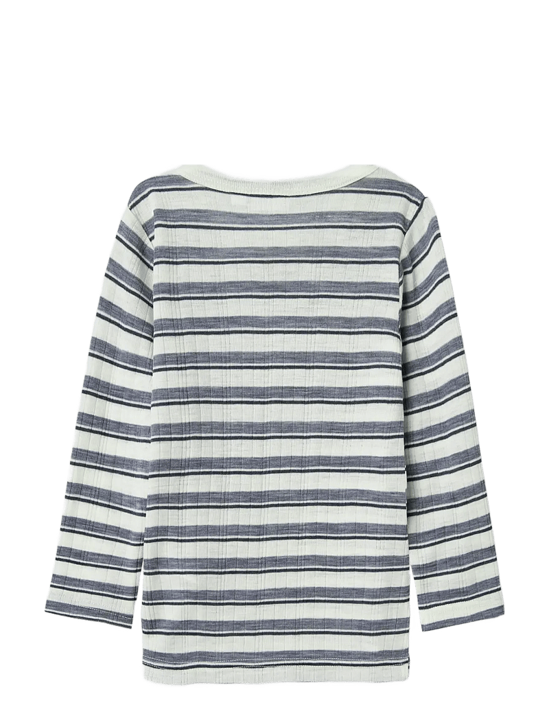 name it - NMMWANG WOOL NEEDLE LS TOP NOOS - langärmelig - folkstone gray - 2