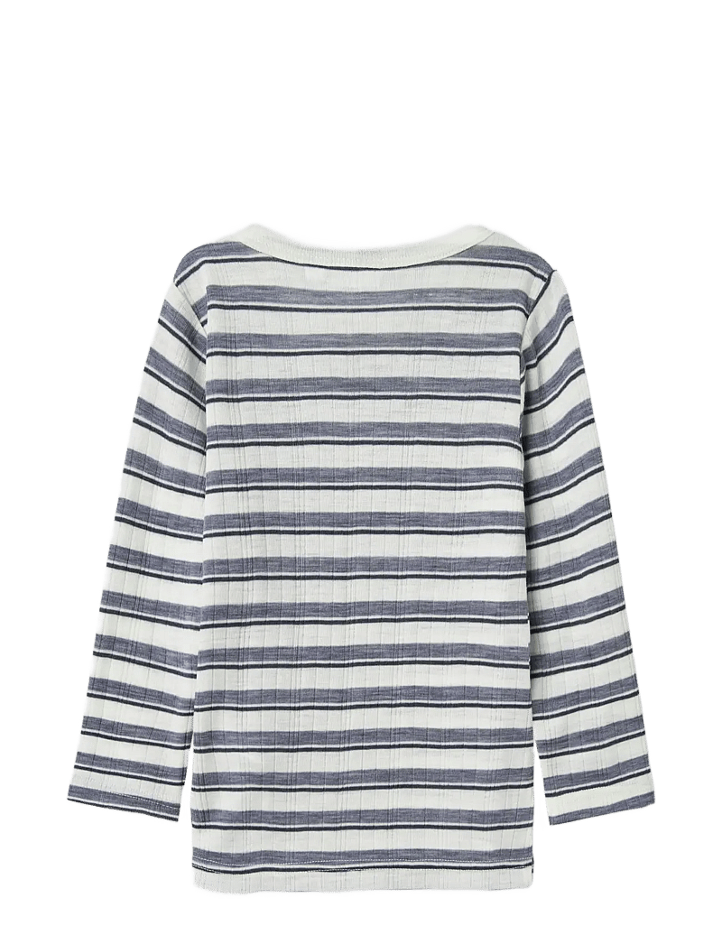 name it - NMMWANG WOOL NEEDLE LS TOP - langärmelig - folkstone gray - 2