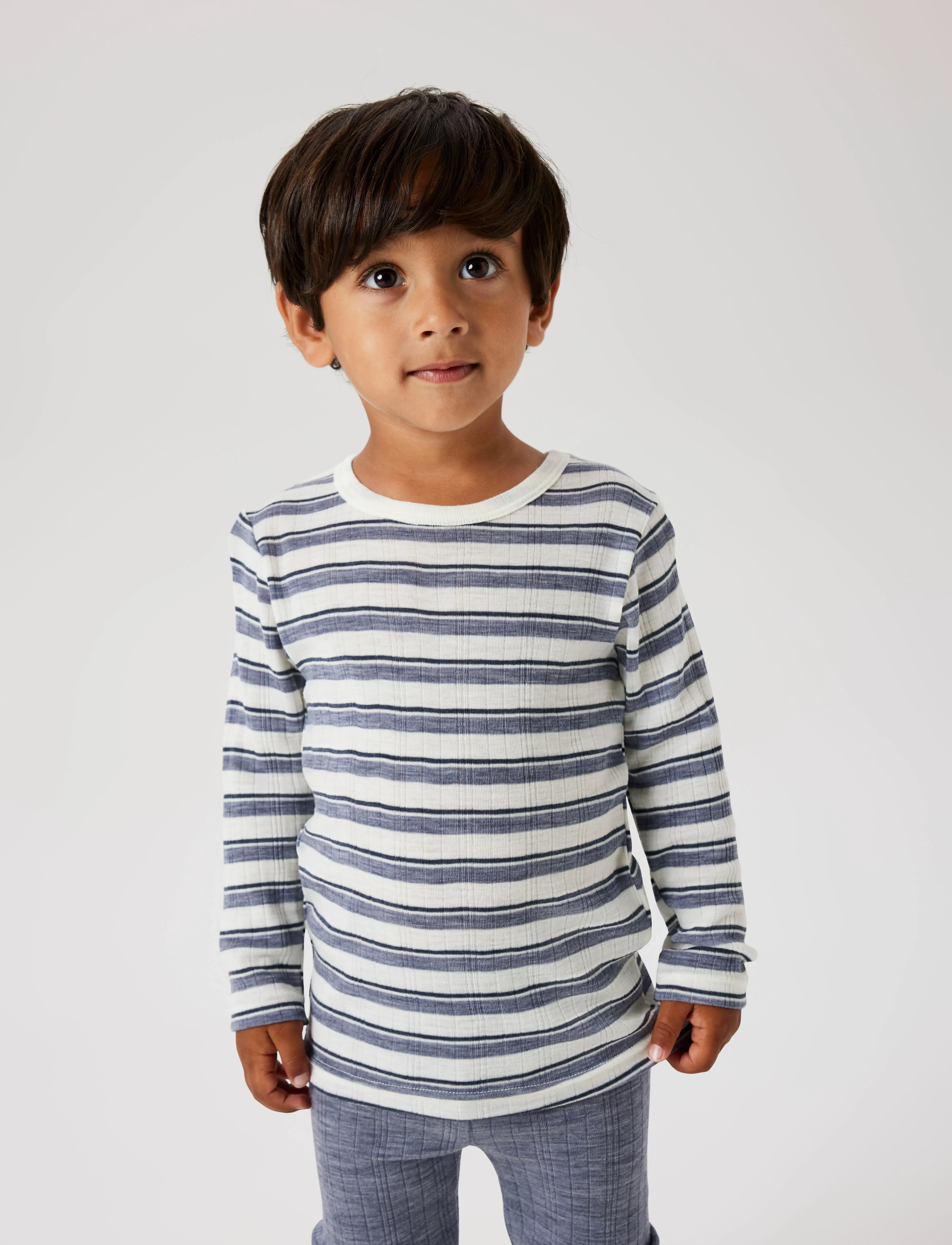 name it - NMMWANG WOOL NEEDLE LS TOP - langärmelig - folkstone gray - 0