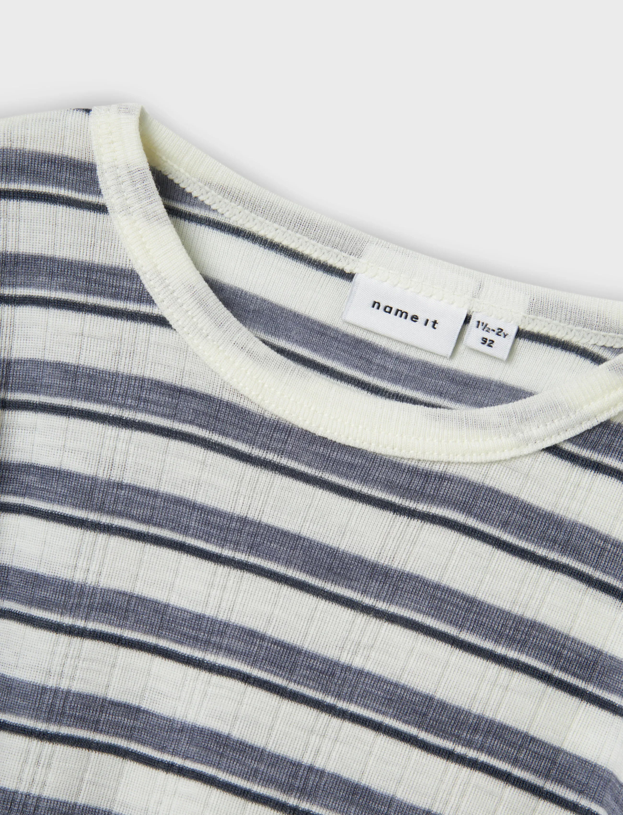 name it - NMMWANG WOOL NEEDLE LS TOP - langärmelig - folkstone gray - 4