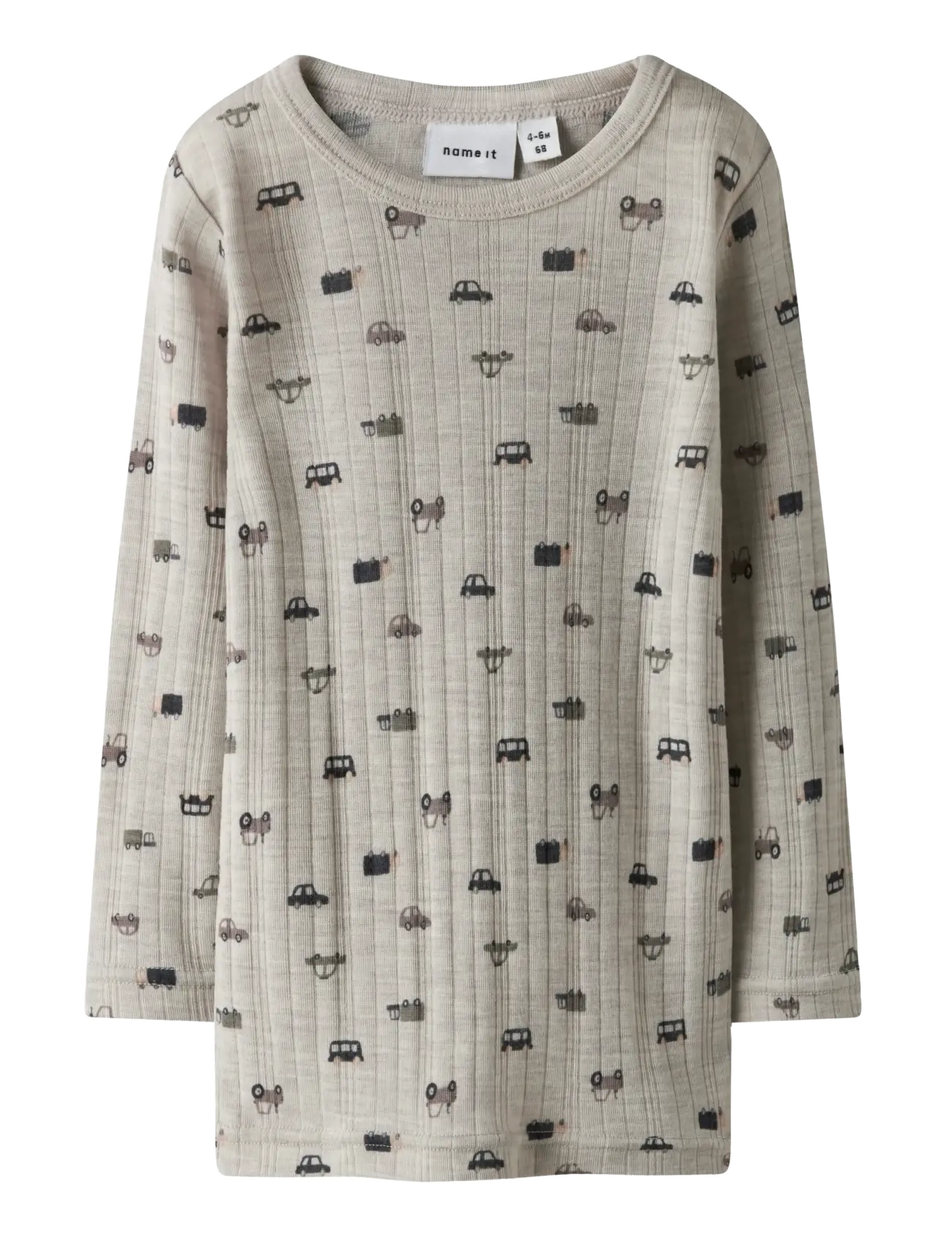NAME IT Nmmwang Wolle Needle Ls Oberteil Beige - 116 - Kinder