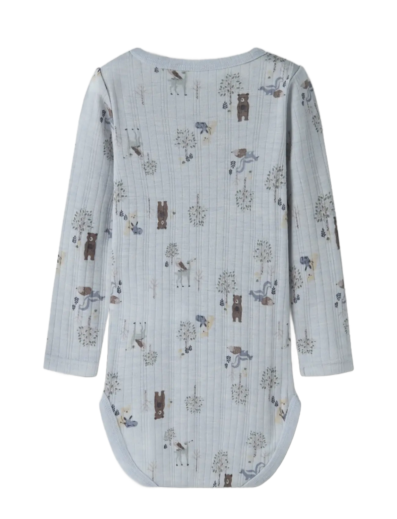 name it - NMMWANG WOOL NEEDLE LS BODY - arctic ice - 1