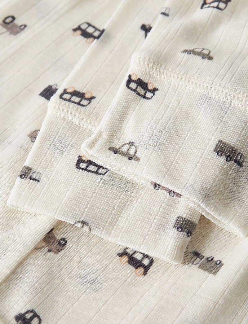 name it - NMMWANG WOOL NEEDLE LONGJOHN - base layer baby - snow white - 2
