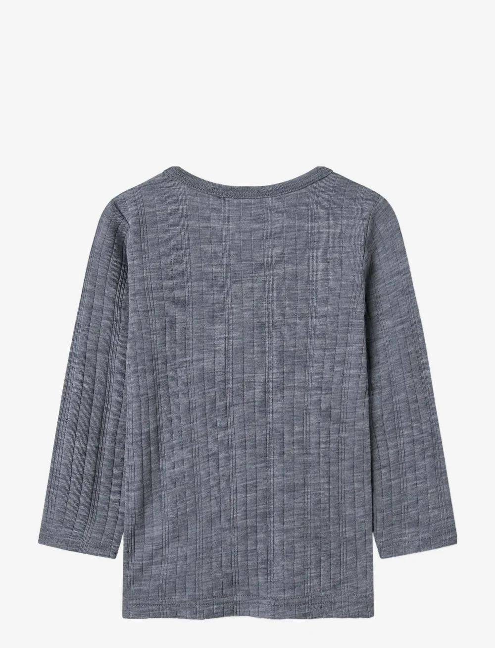 name it - NMMWANG WOOL NEEDLE LS TOP SOLID NOOS - langärmelig - folkstone gray - 2