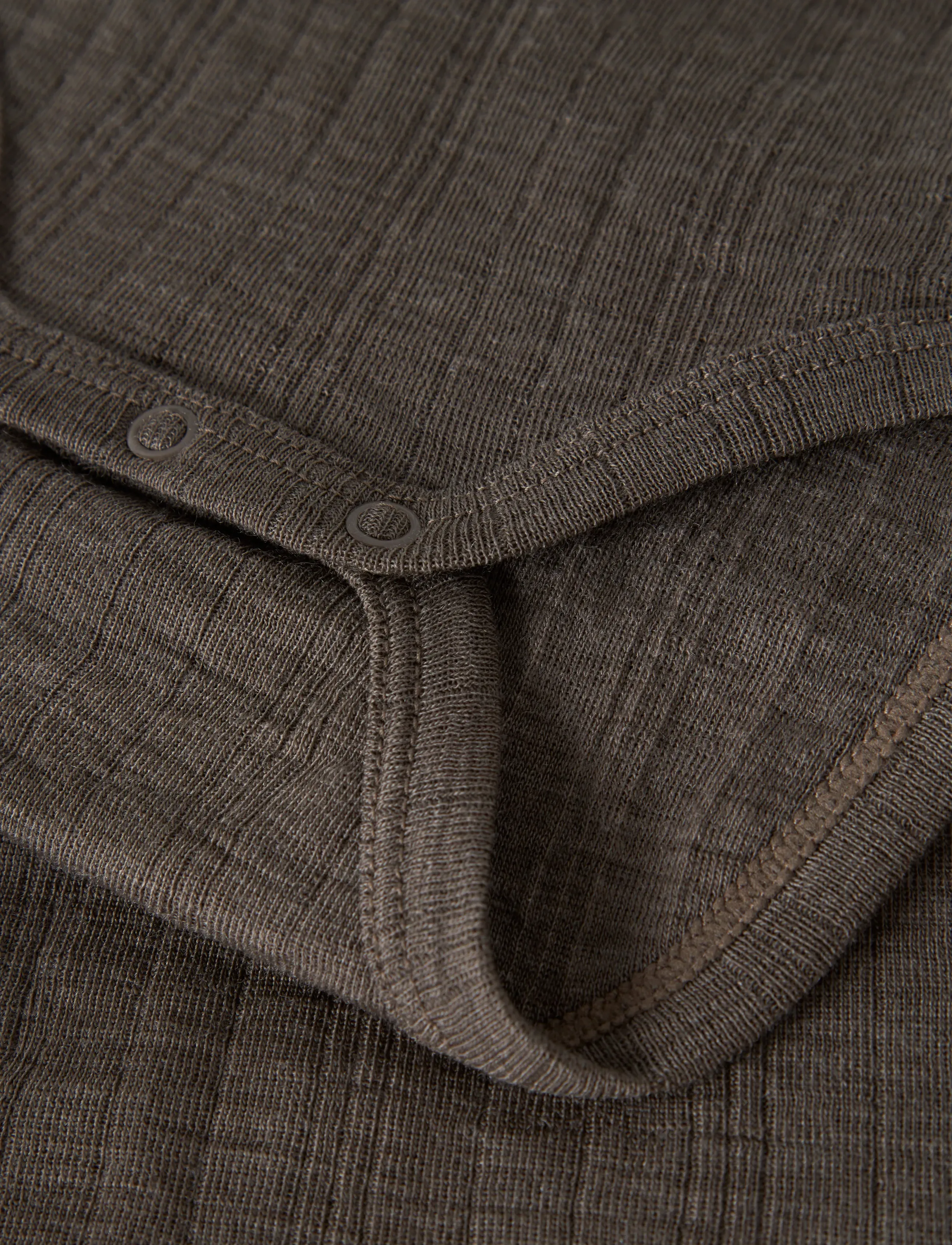 name it - NMMWANG WOOL NEEDLE LS BODY SOLID - base layer baby - morel - 4