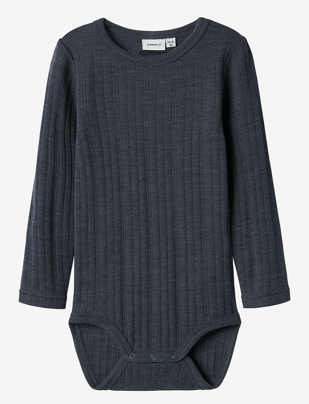 name it NMMWANG WOOL NEEDLE LS BODY SOLID - Aluskihina kantavad rõivad - OMBRE BLUE / navy