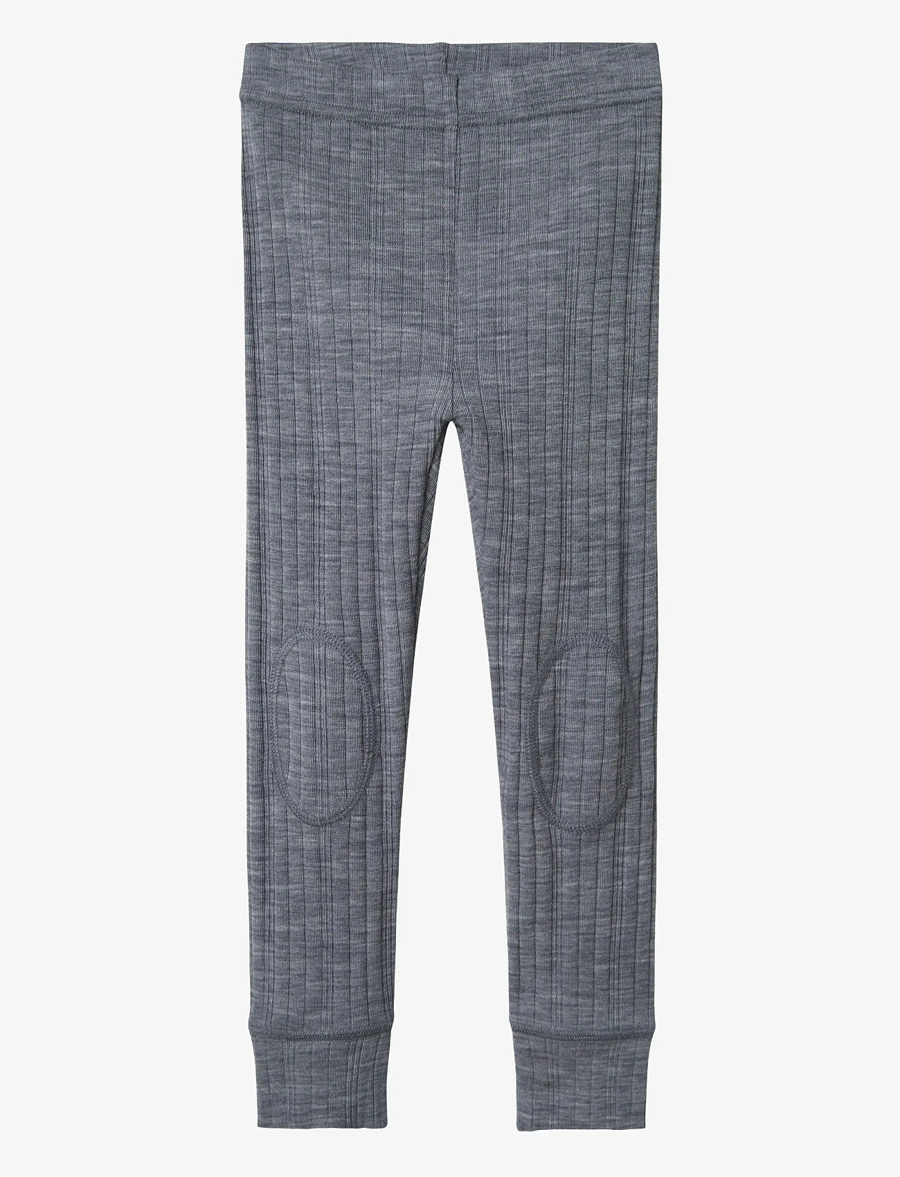 name it - NMMWANG WOOL NEEDLE LONGJOHN SOLID NOOS - folkstone gray - 0