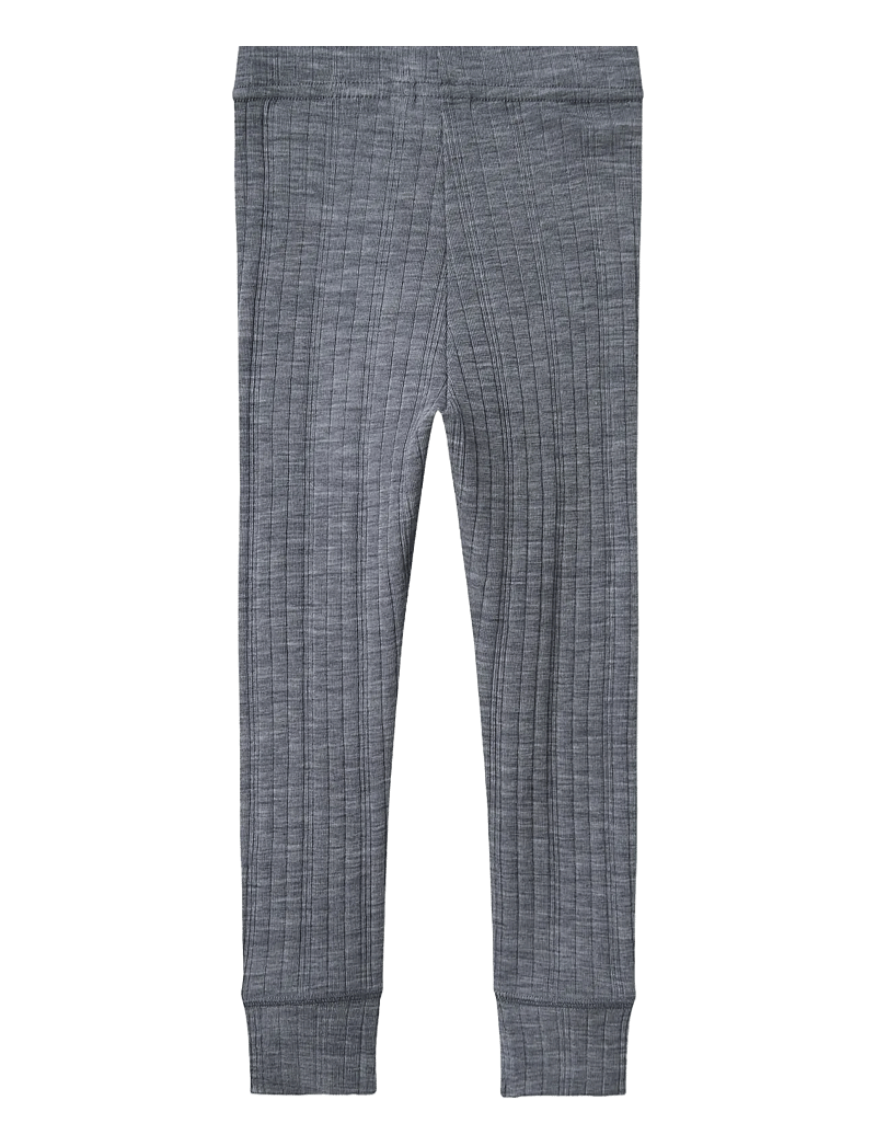 name it - NMMWANG WOOL NEEDLE LONGJOHN SOLID NOOS - folkstone gray - 2