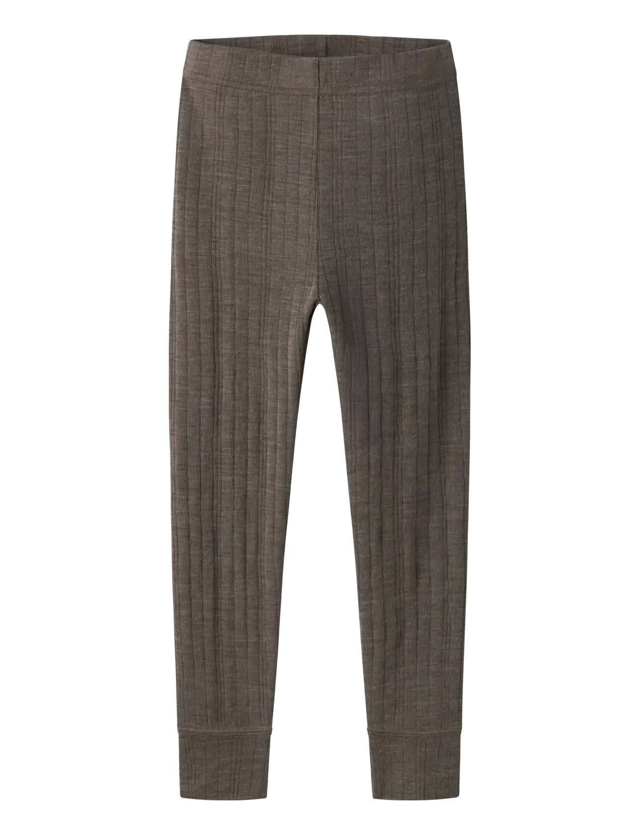 name it NMMWANG WOOL NEEDLE LONGJOHN SOLID NOOS - Riided - MOREL / brown