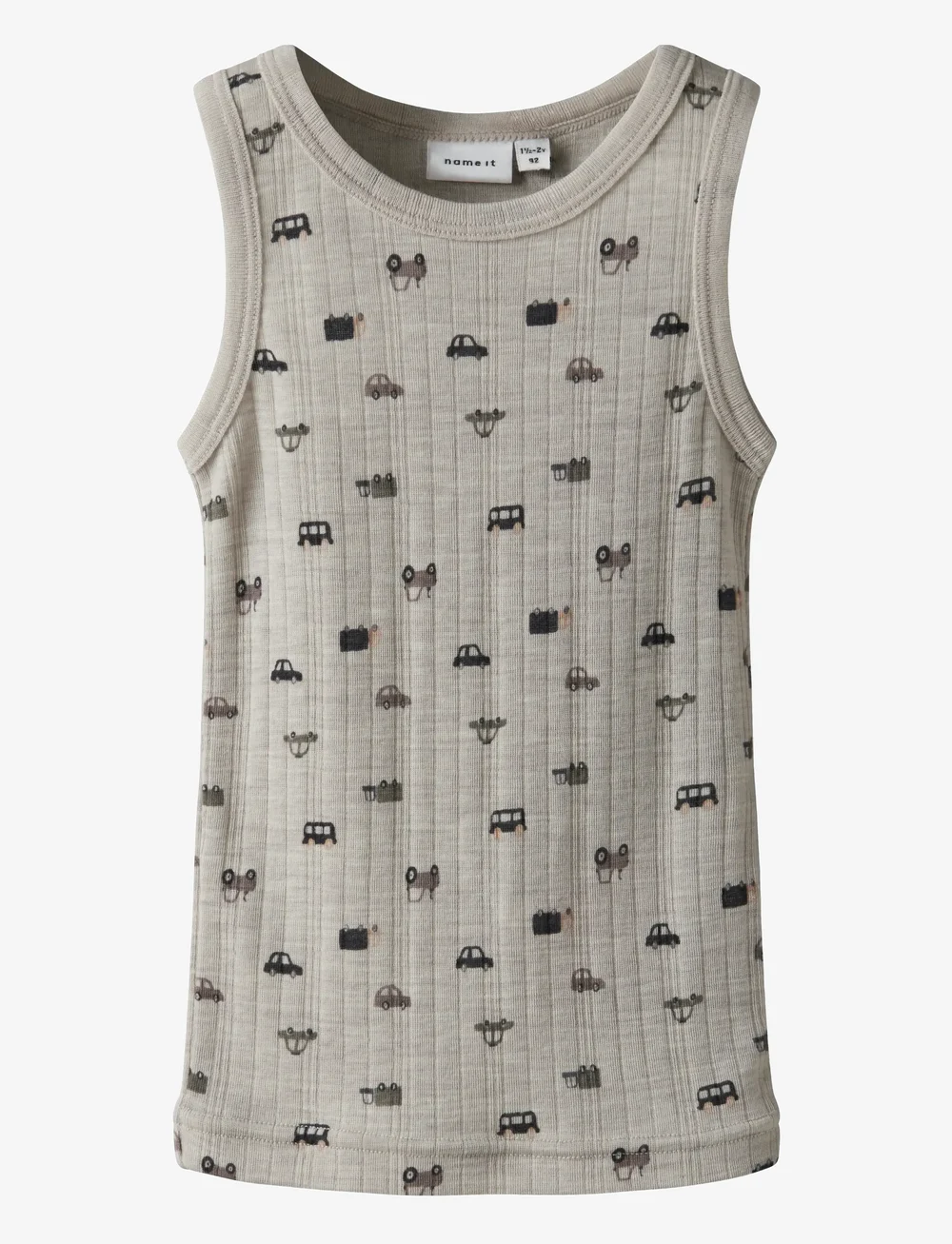 name it - NMMWANG WOOL NEEDLE TANK TOP - hlýrabolir - nacreous cloud - 0