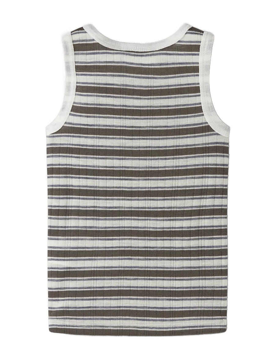 name it - NMMWANG WOOL NEEDLE TANK TOP - tanktops - snow white - 1