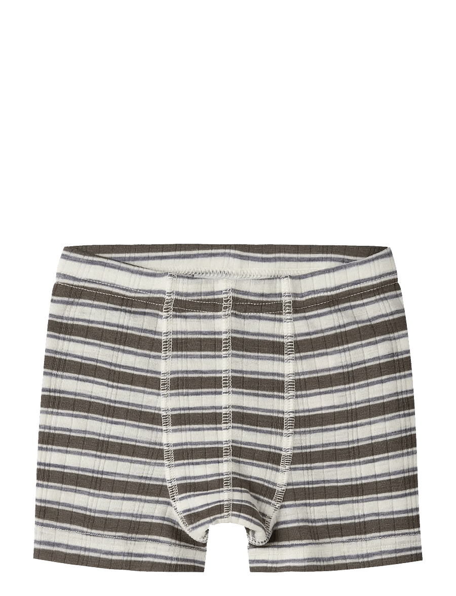 name it - NMMWANG WOOL NEEDLE BOXER - kalsonger - snow white - 0