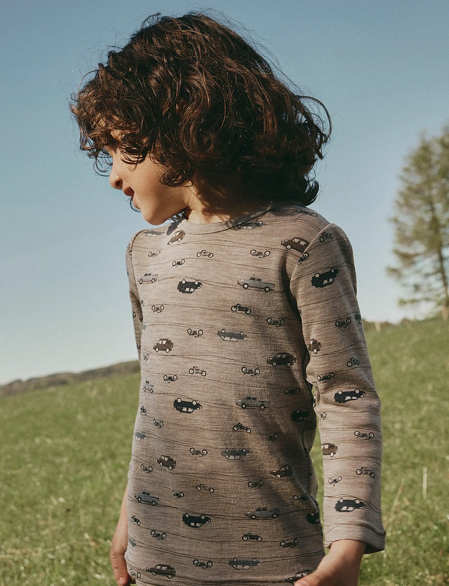 name it - NMMWANG WOOL RIB LS TOP AOP NOOS - satellite - 0