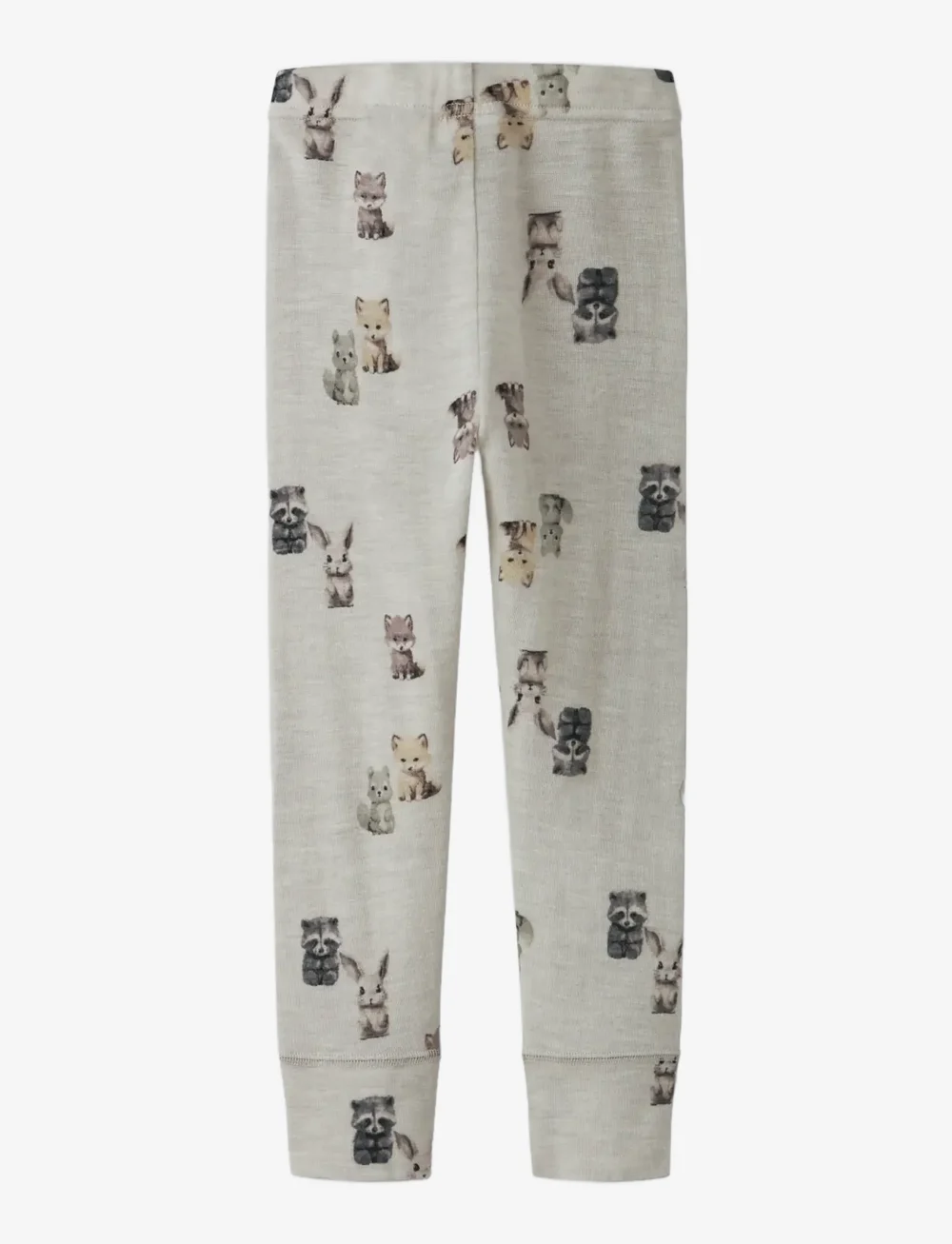 name it - NMMWANG WOOL RIB LONGJOHN AOP - base layer baby - nacreous cloud - 1