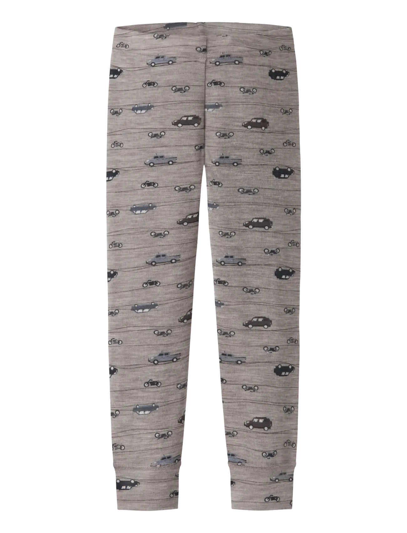 name it NMMWANG WOOL RIB LONGJOHN AOP NOOS - Iekšējais slānis – apakšējais apģērbs - SATELLITE / grey