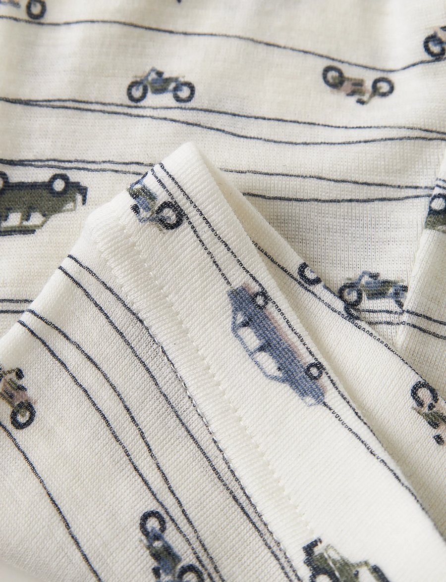 name it - NMMWANG WOOL RIB LONGJOHN AOP NOOS - base layer baby - snow white - 1