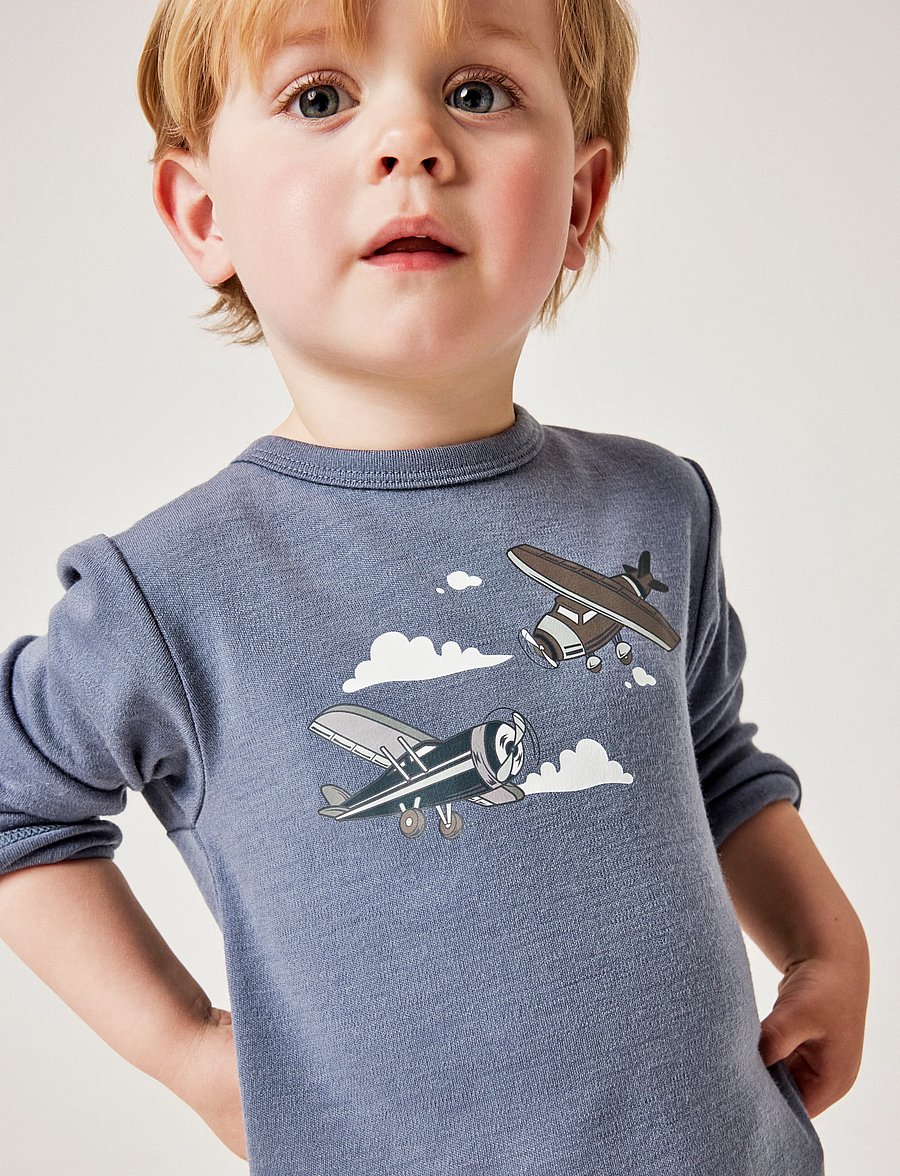 name it - NMMWILLITUS WOOL LS TOP NOOS - langærmede t-shirts - folkstone gray - 3