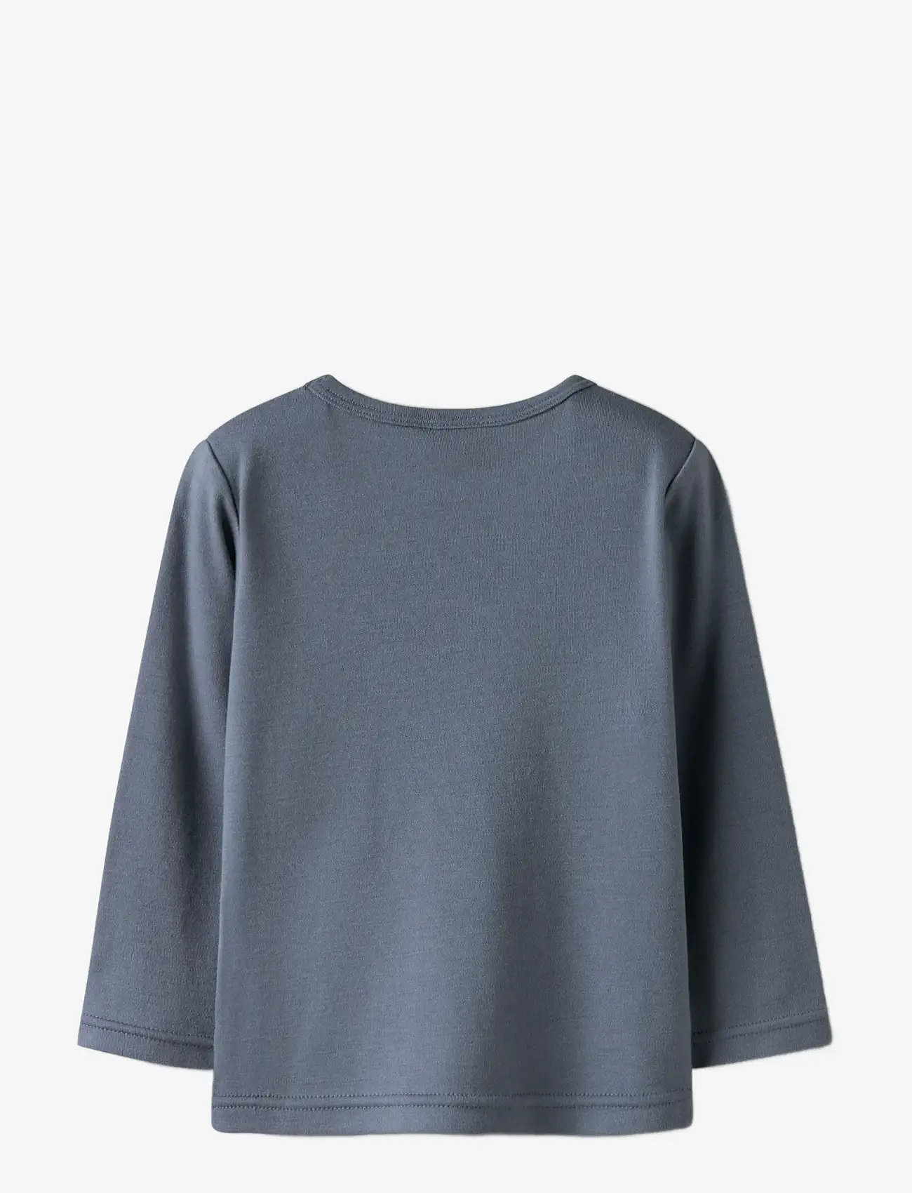 name it - NMMWILLITUS WOOL LS TOP NOOS - langerma t-bolir - folkstone gray - 1