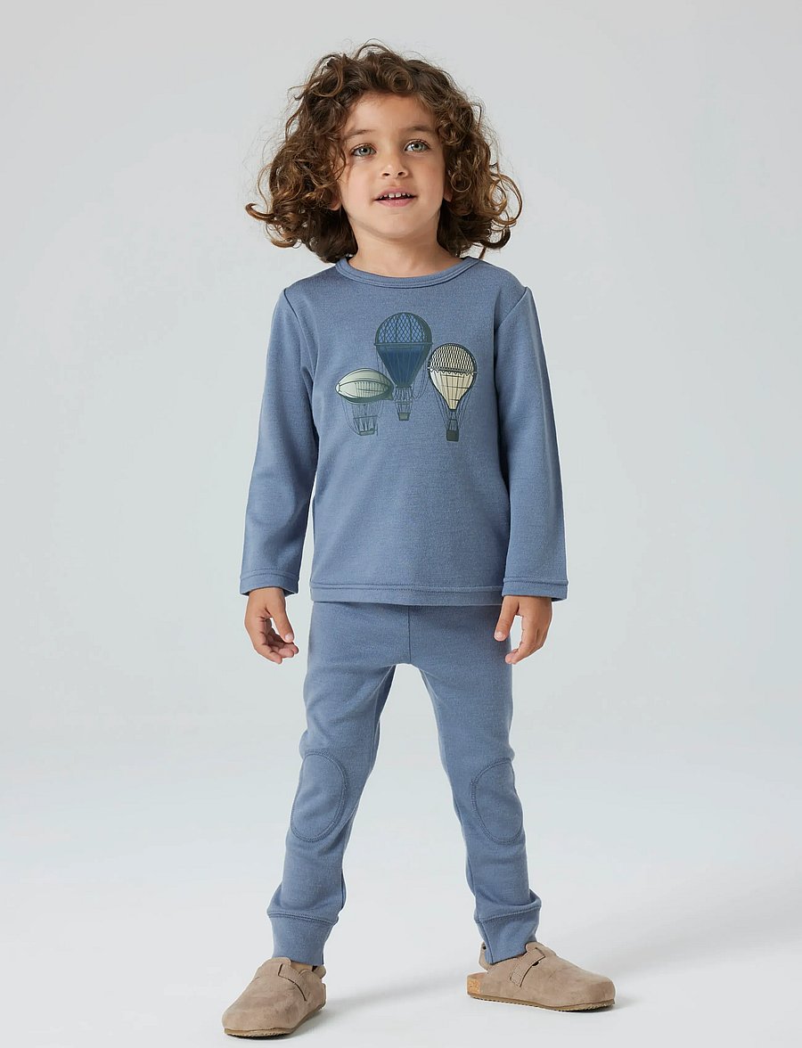 name it - NMMWILLITUS WOOL LS TOP - langærmede t-shirts - folkstone gray - 2