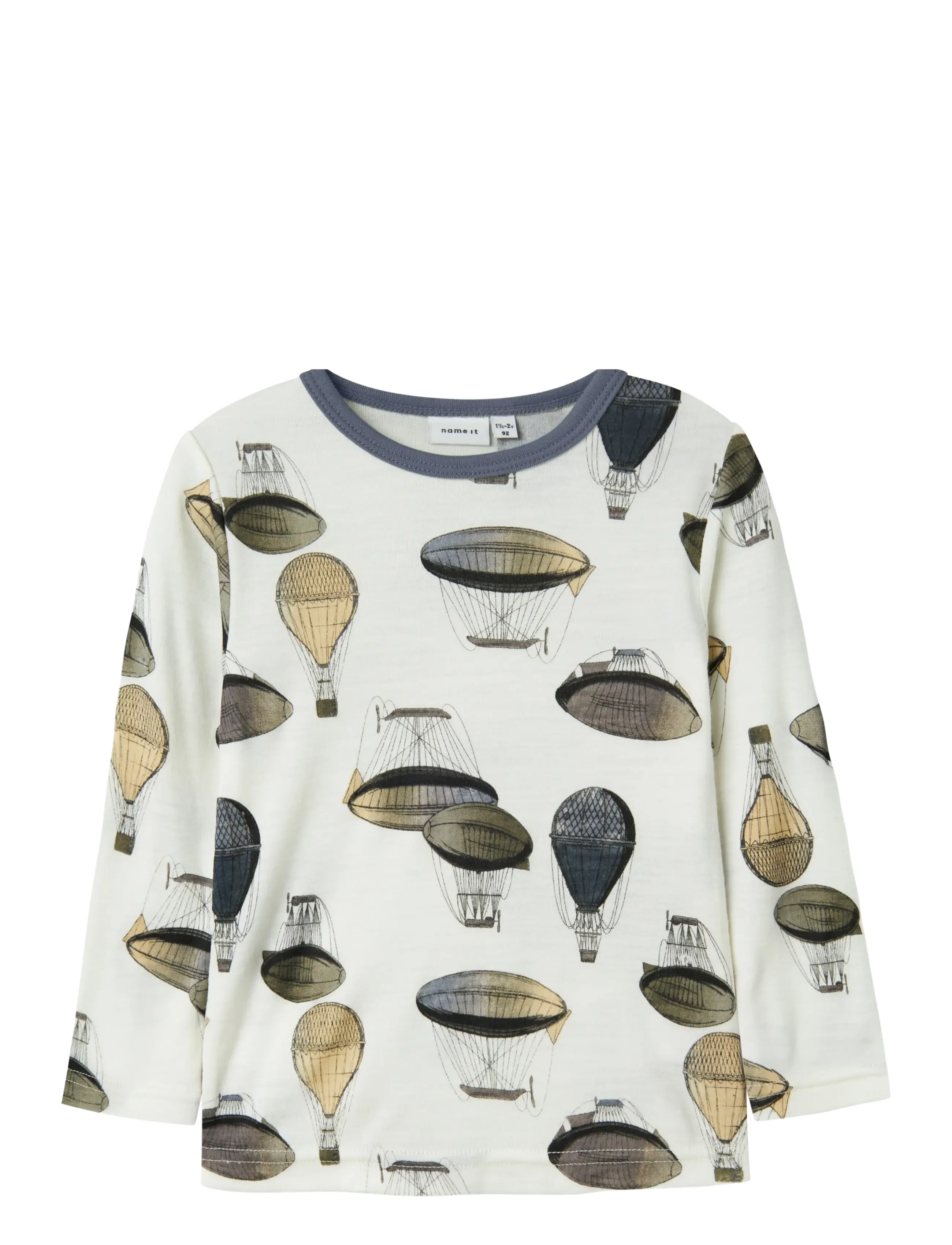 name it NMMWILLITUS WOOL LS TOP - Uldundertøj baby - SNOW WHITE / multi