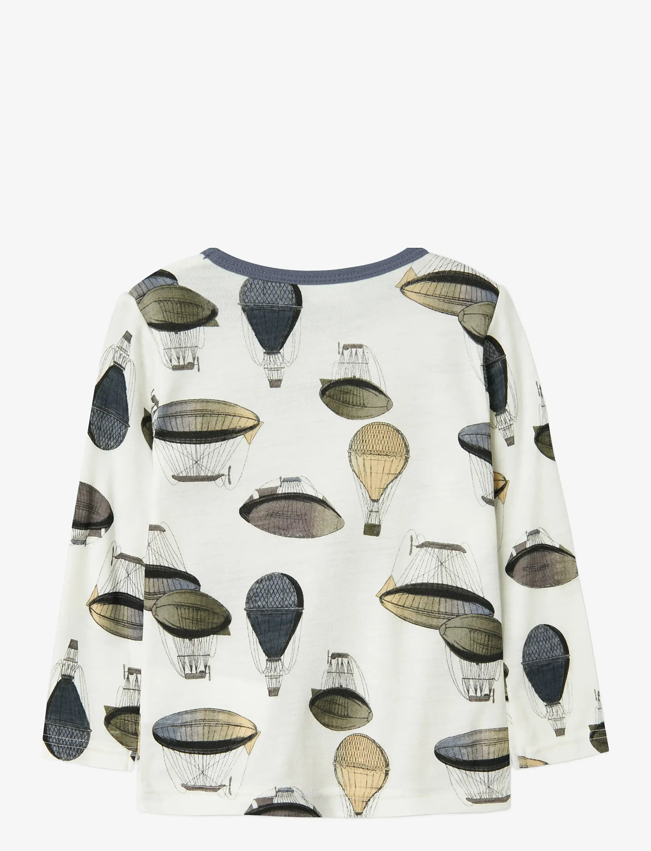 name it - NMMWILLITUS WOOL LS TOP NOOS - långärmade t-shirts - snow white - 2