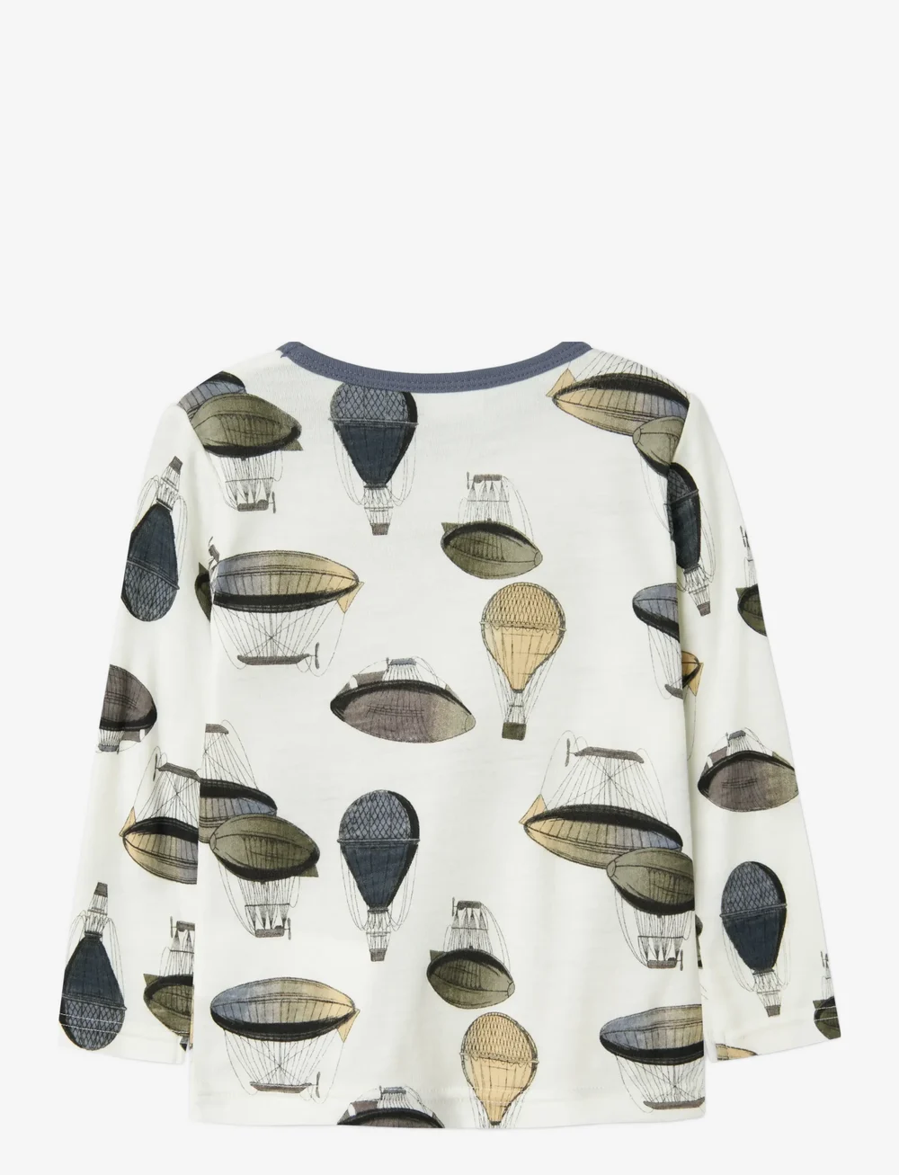 name it - NMMWILLITUS WOOL LS TOP NOOS - langærmede t-shirts - snow white - 2