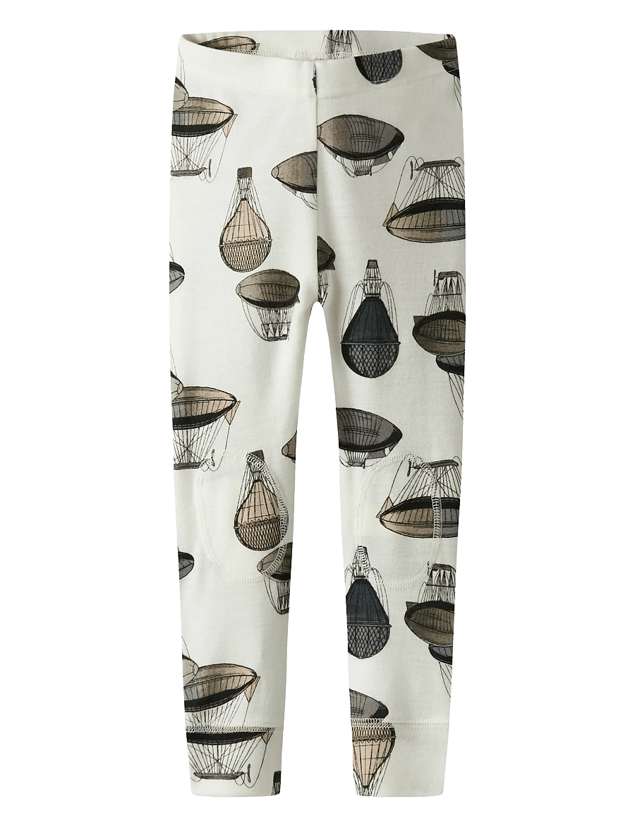 name it - NMMWILLITUS WOOL LONGJOHN - underställ baby - snow white - 1