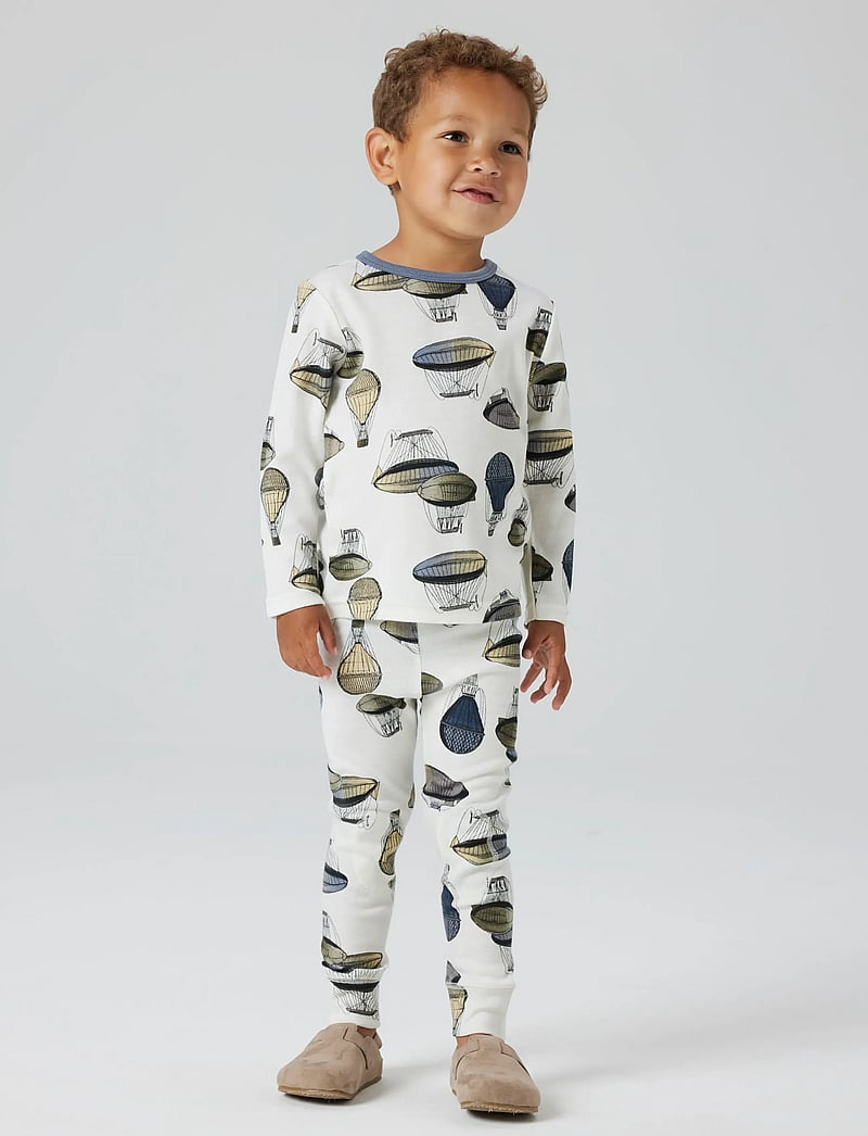 name it - NMMWILLITUS WOOL LONGJOHN - base layer baby - snow white - 0