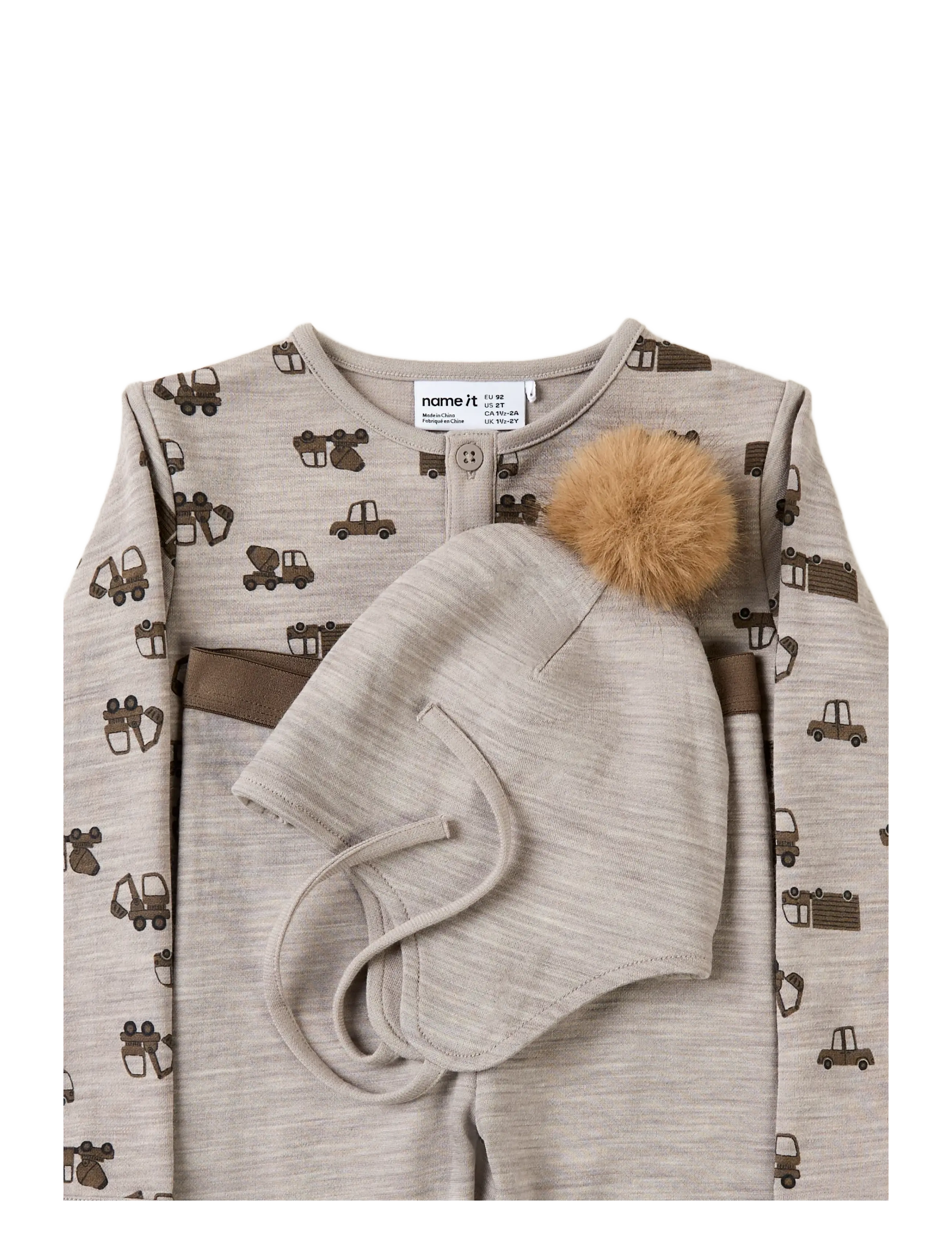 name it - NMMWUPPO WO/CO HAT - babymützen - satellite - 2