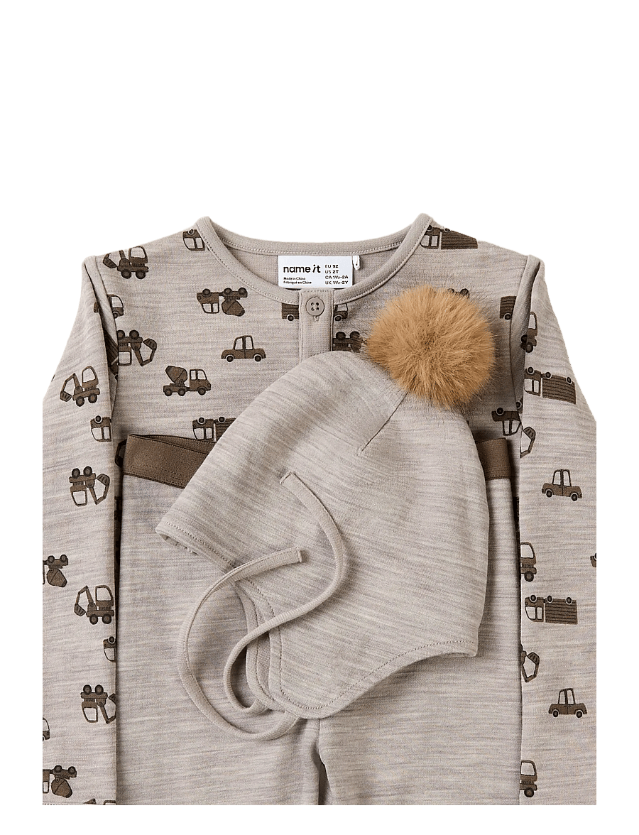 name it - NMMWUPPO WO/CO HAT - babymützen - satellite - 2