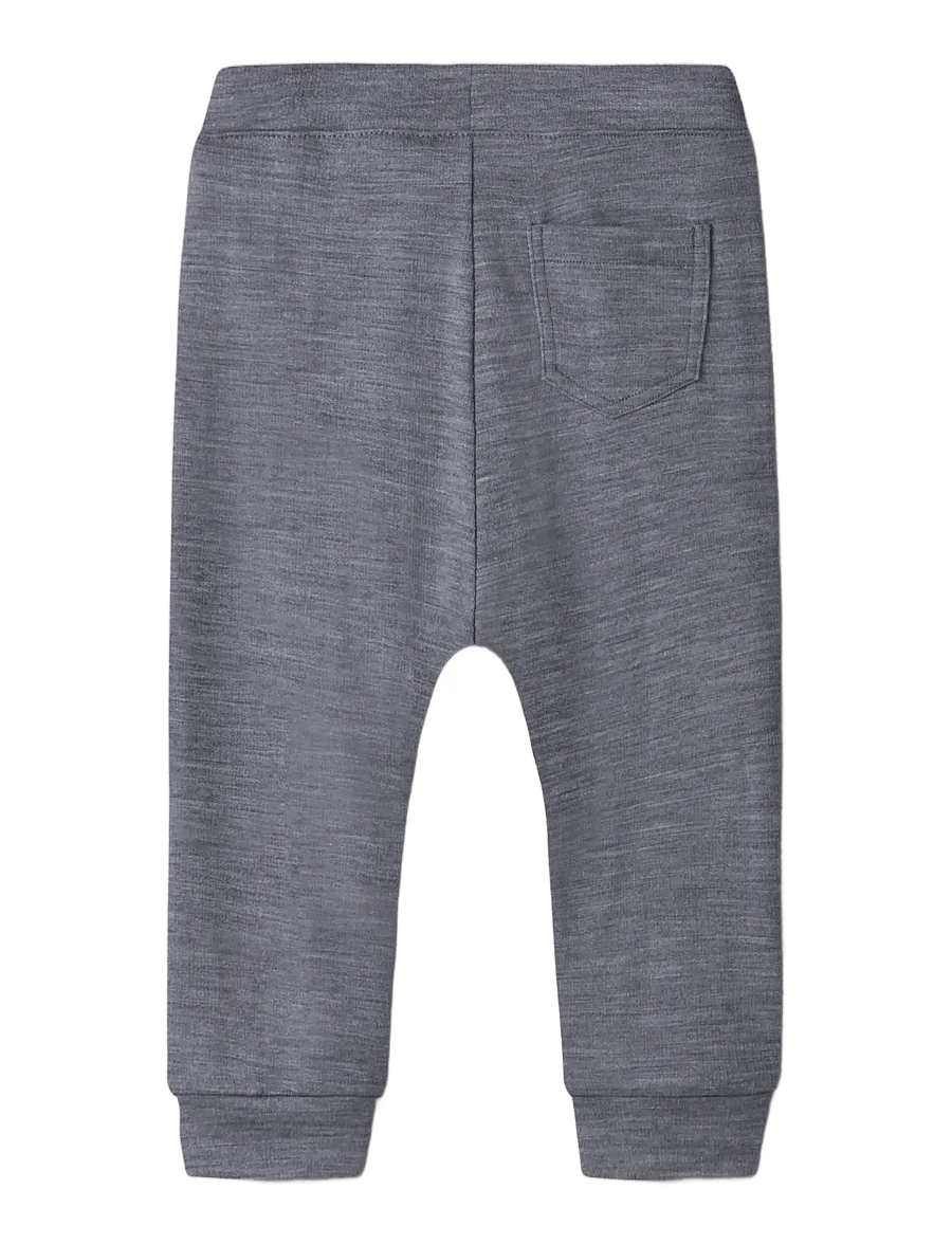 name it - NMMWESSO WOOL SWE PANT - folkstone gray - 1