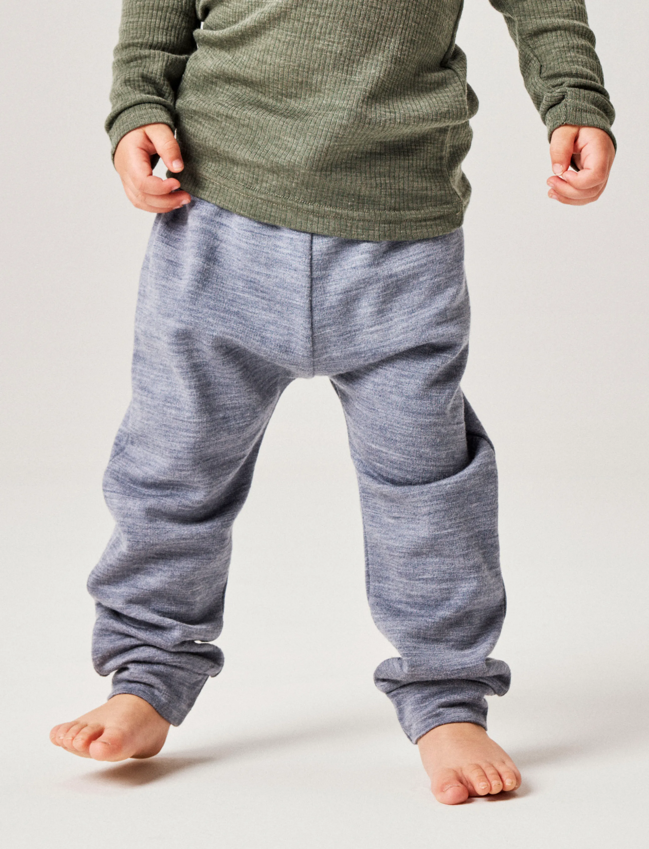 name it - NMMWESSO WOOL SWE PANT - folkstone gray - 3