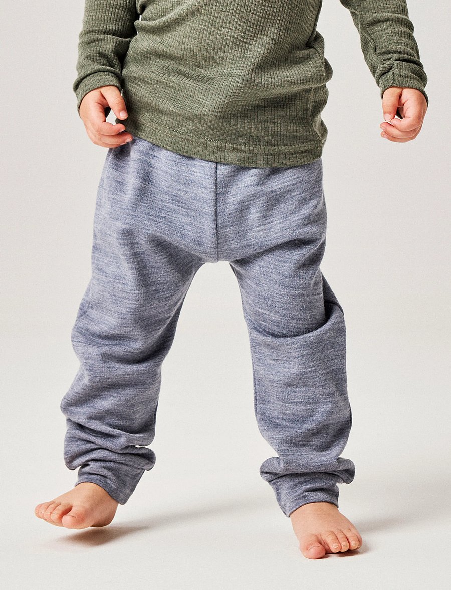 name it - NMMWESSO WOOL SWE PANT - folkstone gray - 3
