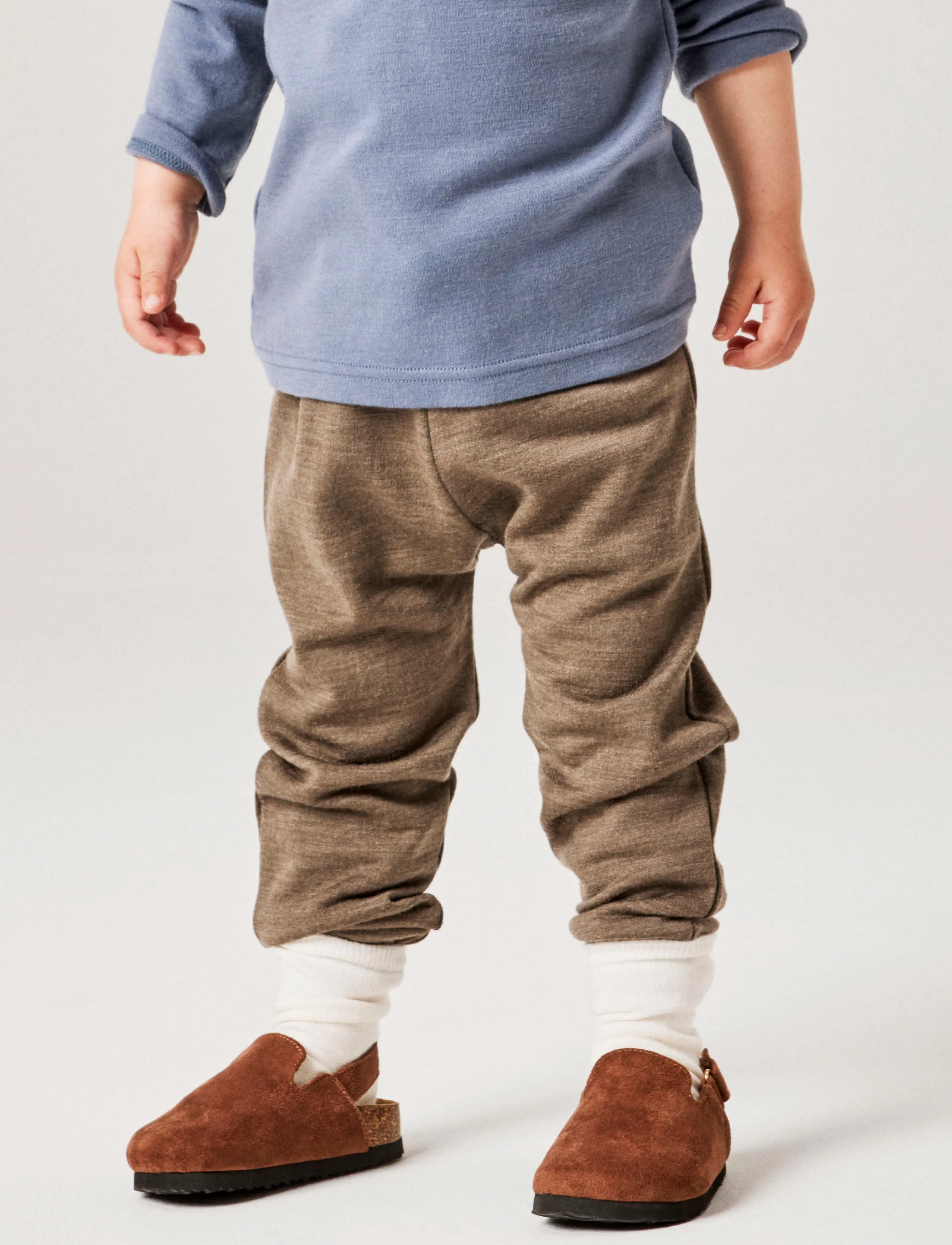 name it - NMMWESSO WOOL SWE PANT - baby trousers - morel - 3