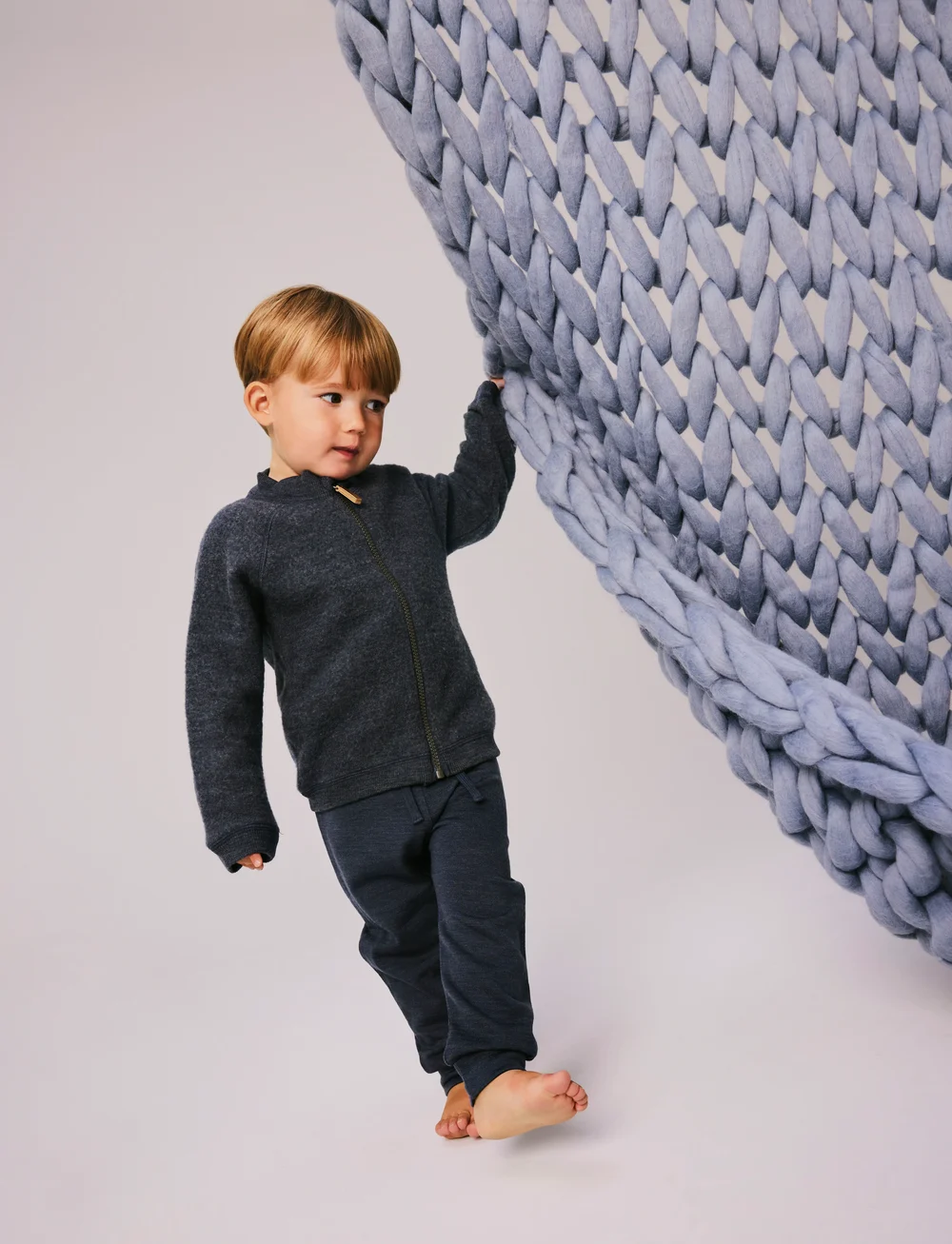 name it - NMMWESSO WOOL SWE PANT - osta vanuse järgi - ombre blue - 0