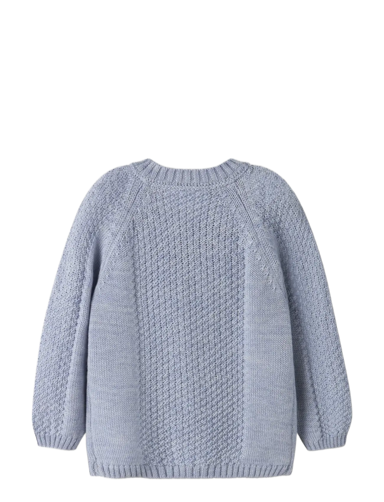 name it - NMMWRILLA WOOL LS KNIT CARD - jumpers - eventide - 1
