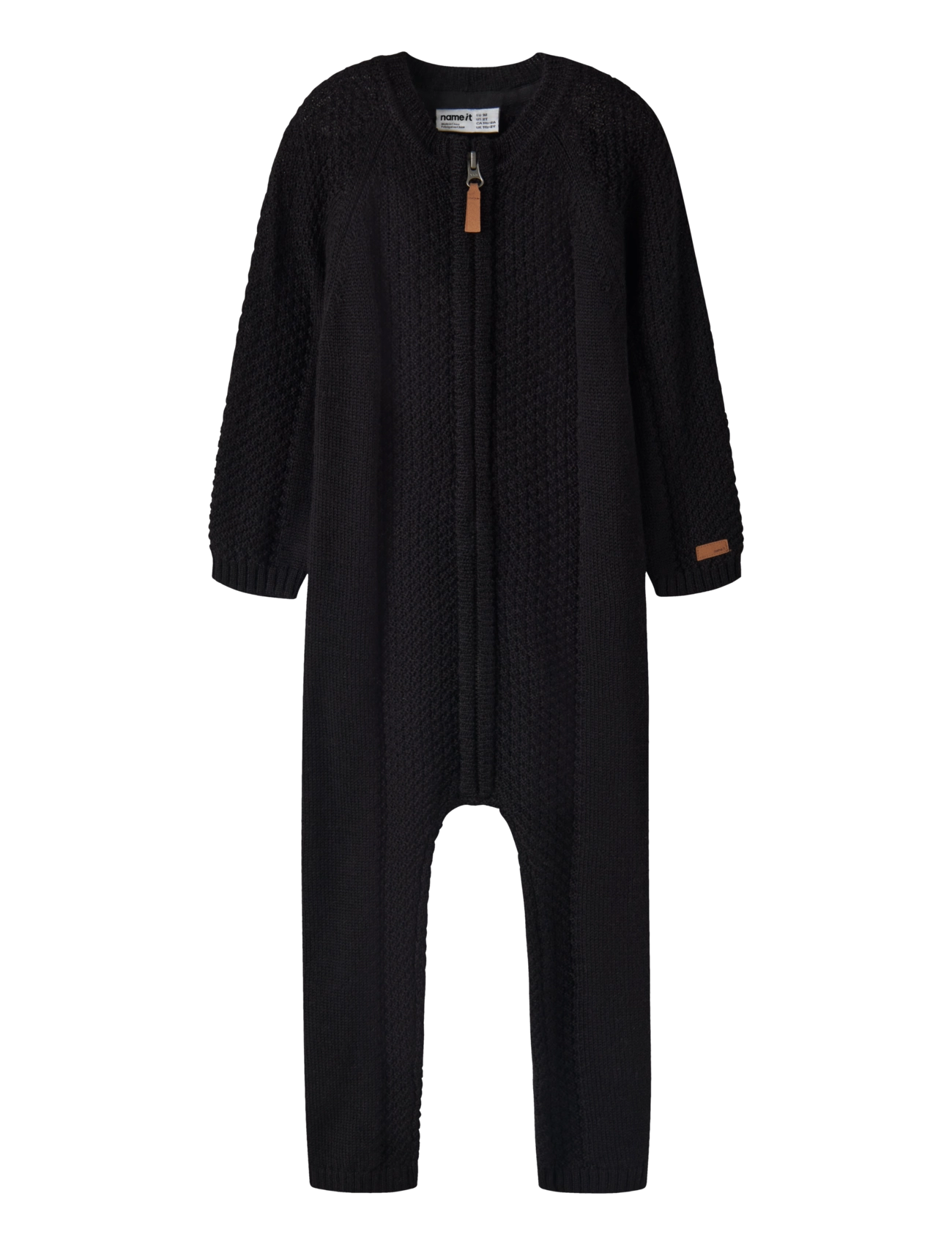 name it NMMWRILLA WOOL LS KNIT SUIT - Wolle - BLACK / black