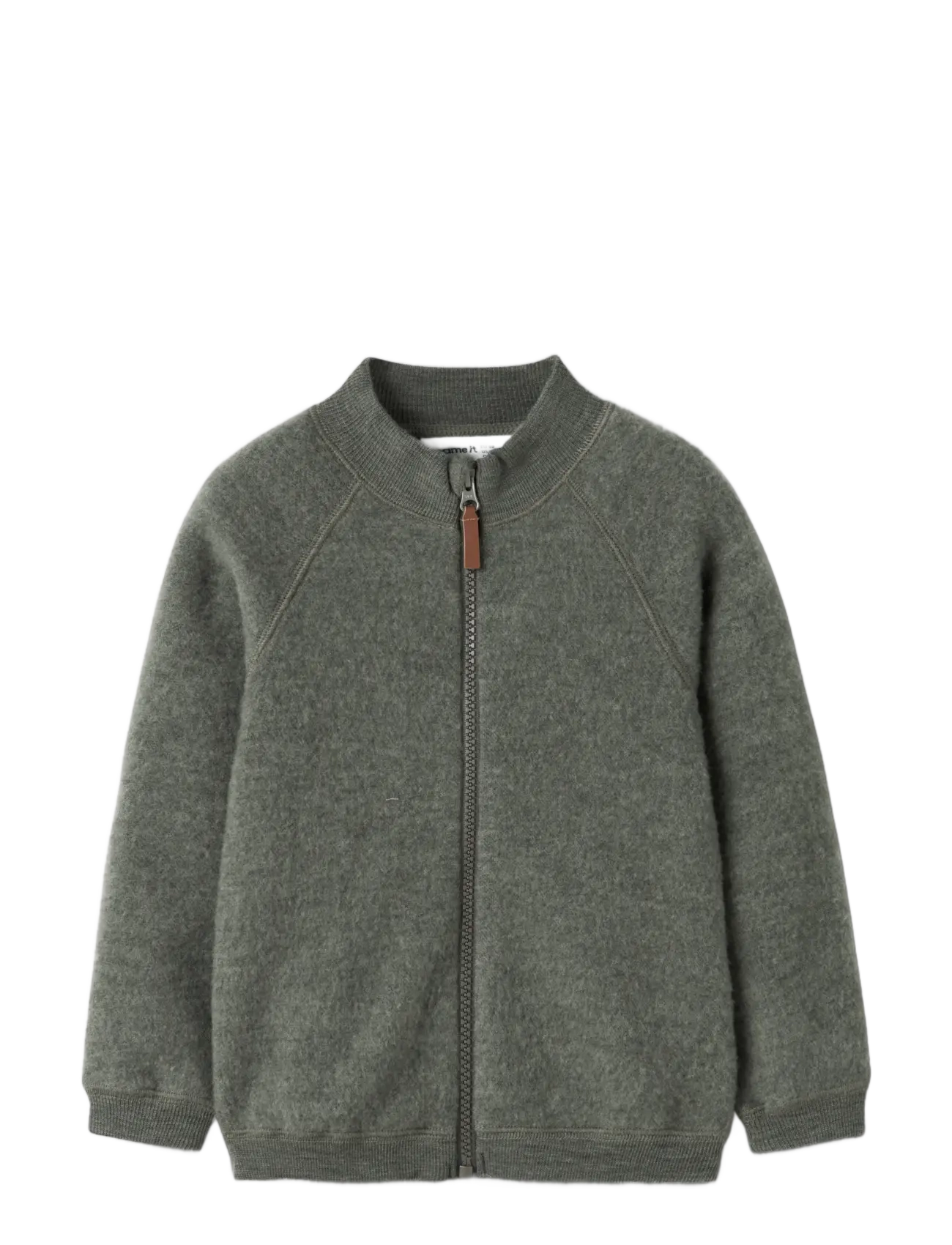 name it - NMMWMINO WOOL BRUSHED LS CARD - mulled basil - 2