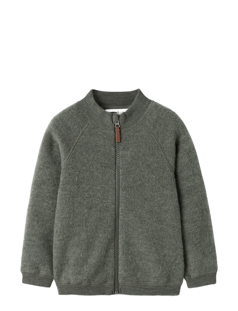 name it - NMMWMINO WOOL BRUSHED LS CARD - mulled basil - 2